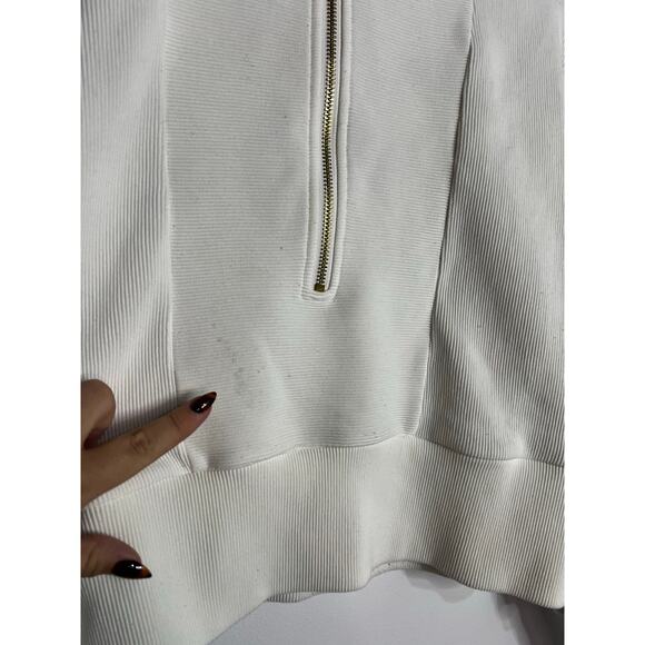 Varley Ramona Half-Zip Sweatshirt in a white Size X small - Picture 4 of 8
